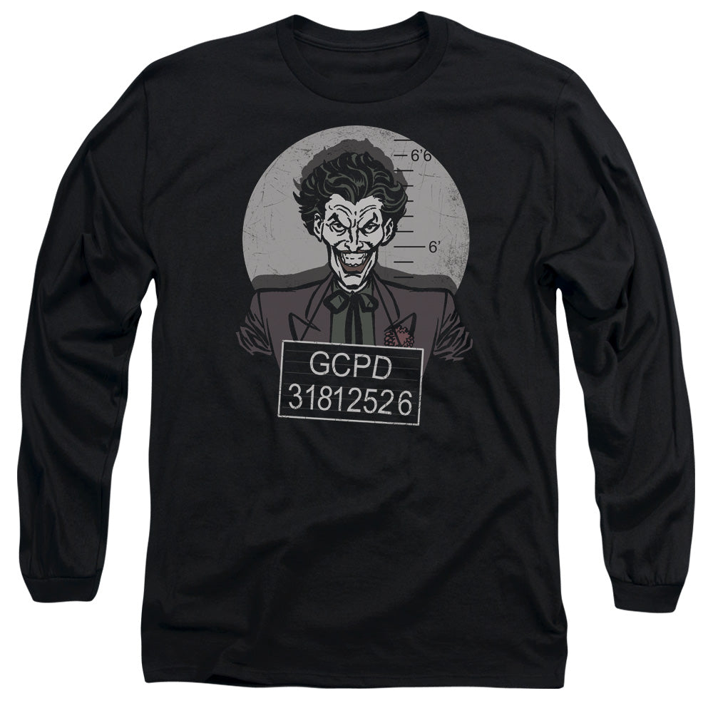 Batman Busted! Mens Long Sleeve Shirt Black Officially Licensed