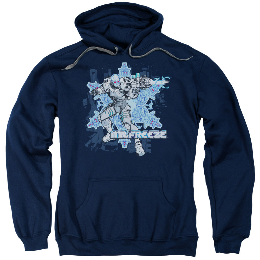 Batman Mr Freeze Mens Hoodie Navy Blue Officially Licensed