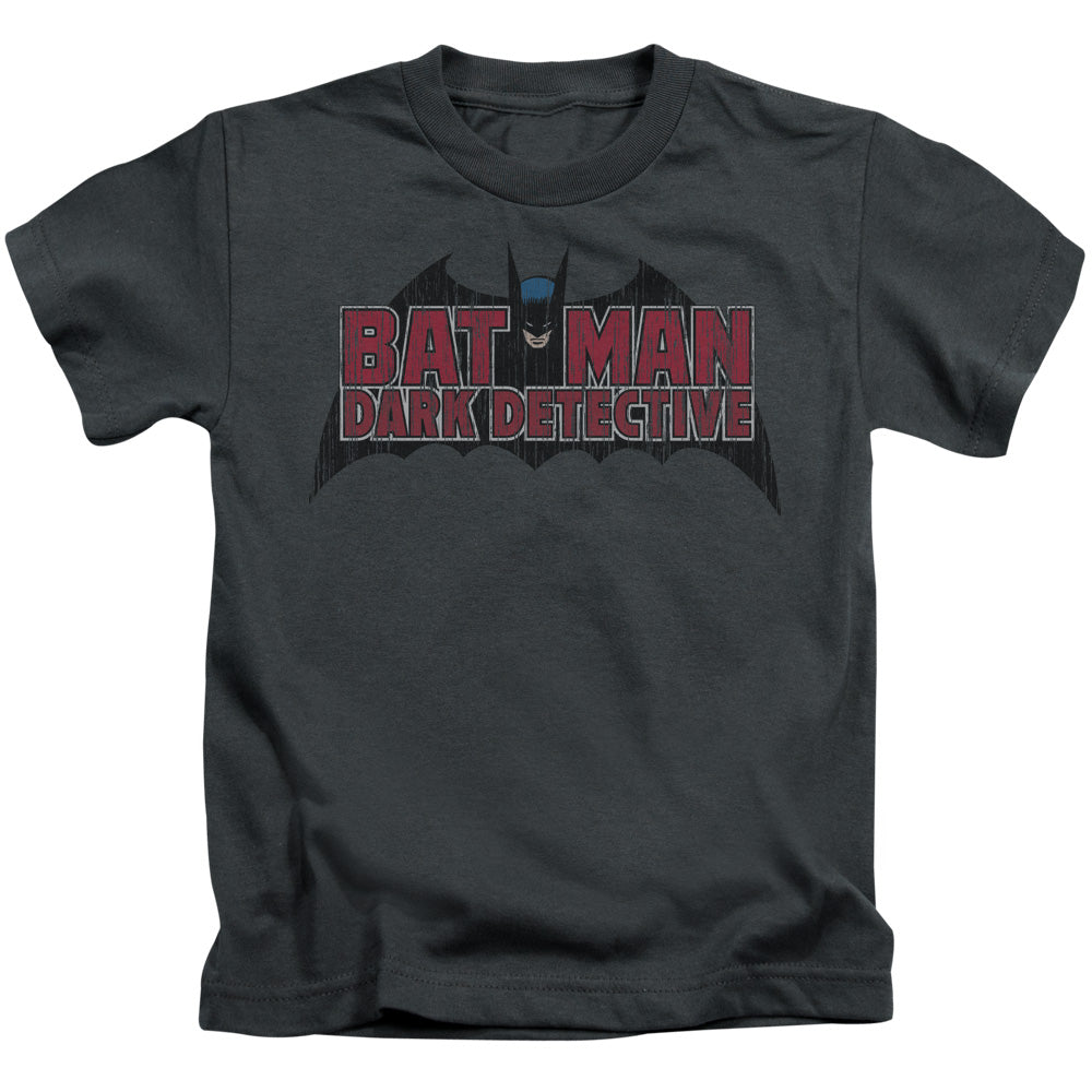 Batman Dark Detective Juvenile Kids Youth T Shirt Charcoal Officially Licensed