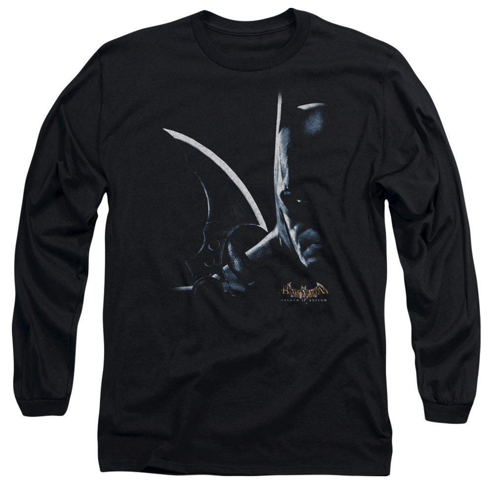 Batman Aa Arkham Batman Mens Long Sleeve Shirt Black Officially Licensed
