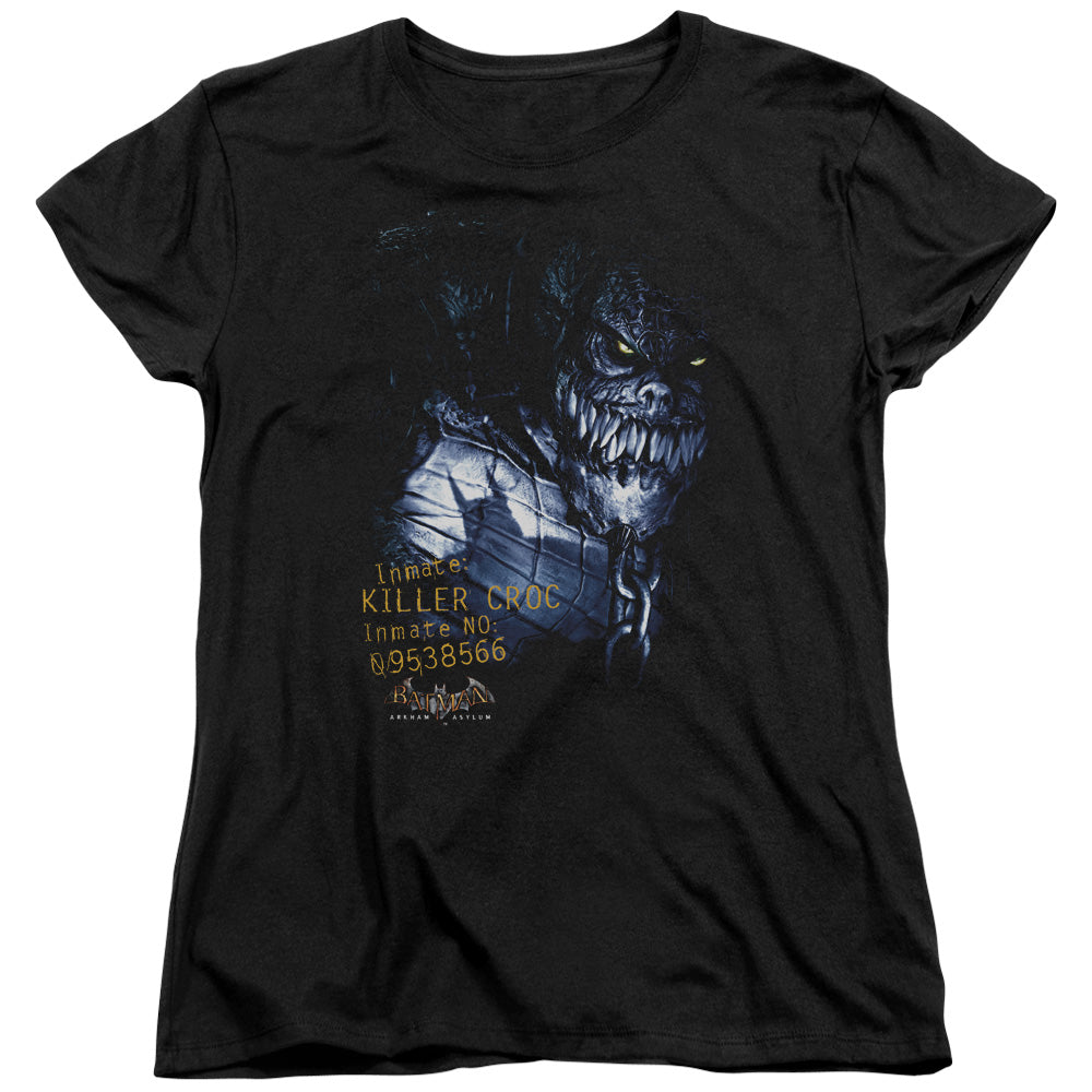 Batman Aa Arkham Killer Croc Womens T Shirt Black Officially Licensed