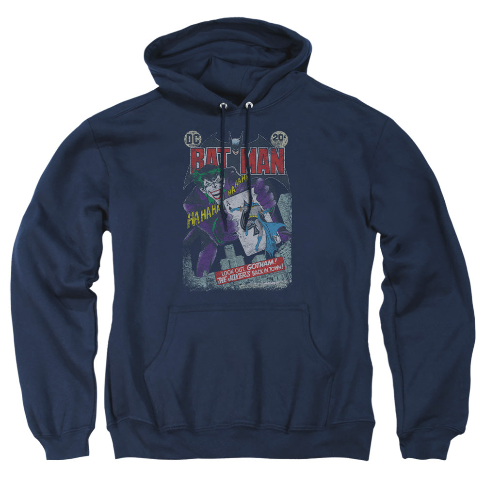 Batman #251 Distressed Mens Hoodie Navy Officially Licensed