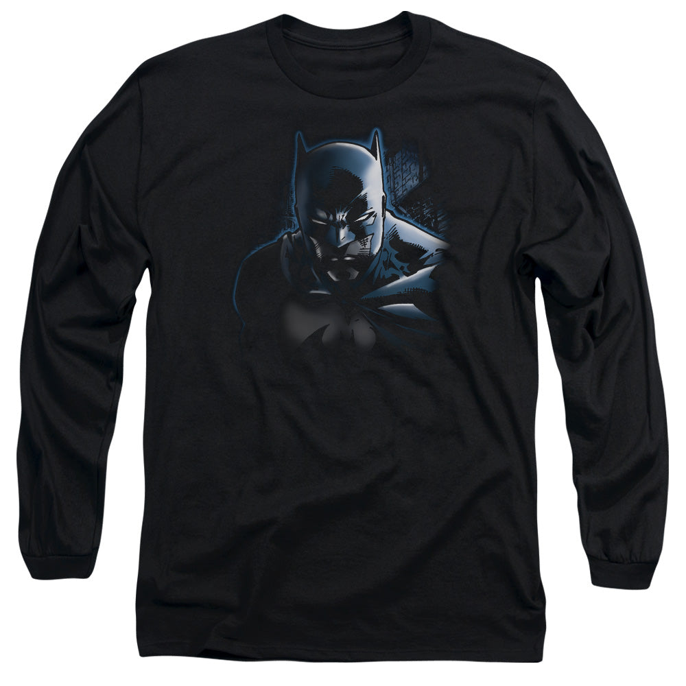 Batman Dont Mess With The Bat Mens Long Sleeve Shirt Black Officially Licensed