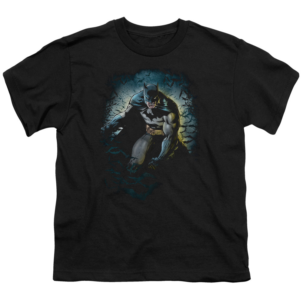 Batman Bat Cave Kids Youth T Shirt Black Officially Licensed