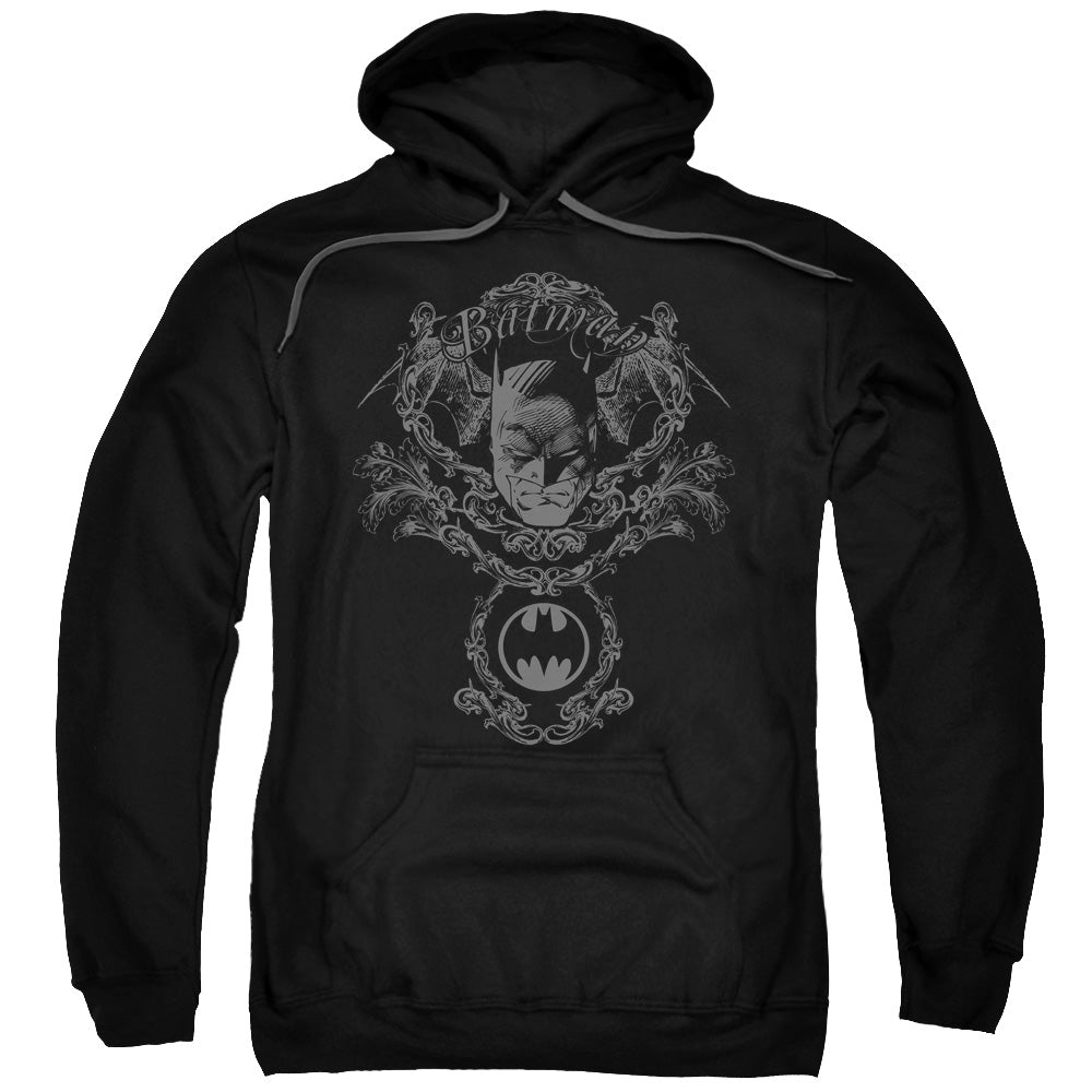 Batman Dark Knight Heraldry Mens Hoodie Black Officially Licensed