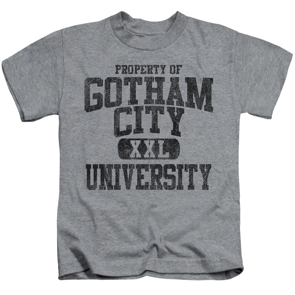 Batman Property Of Gcu Juvenile Kids Youth T Shirt Athletic Heather Officially Licensed