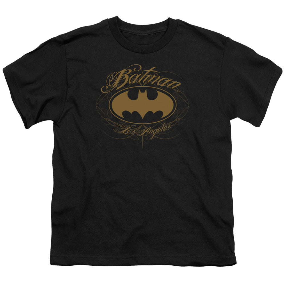 Batman Batman La Kids Youth T Shirt Black Officially Licensed