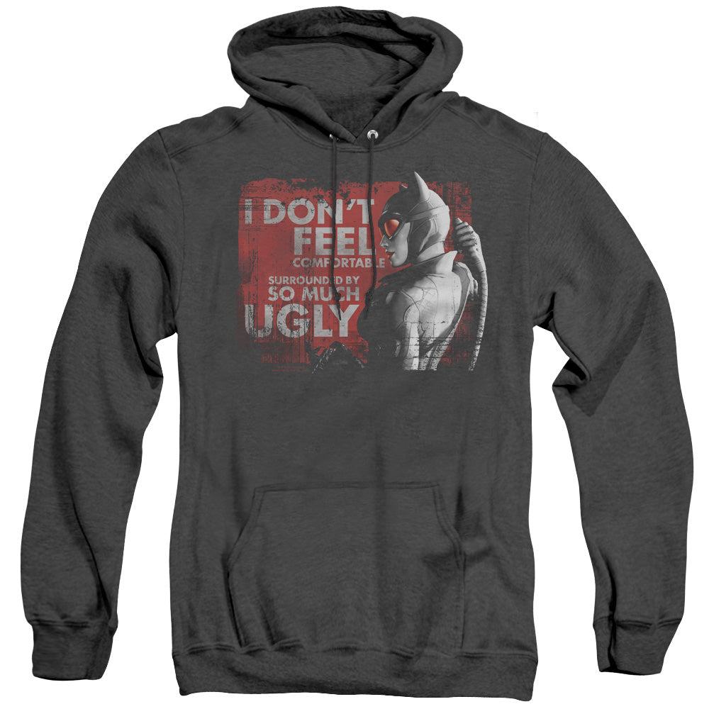 Arkham City So Much Ugly Heather Mens Hoodie Black Officially Licensed