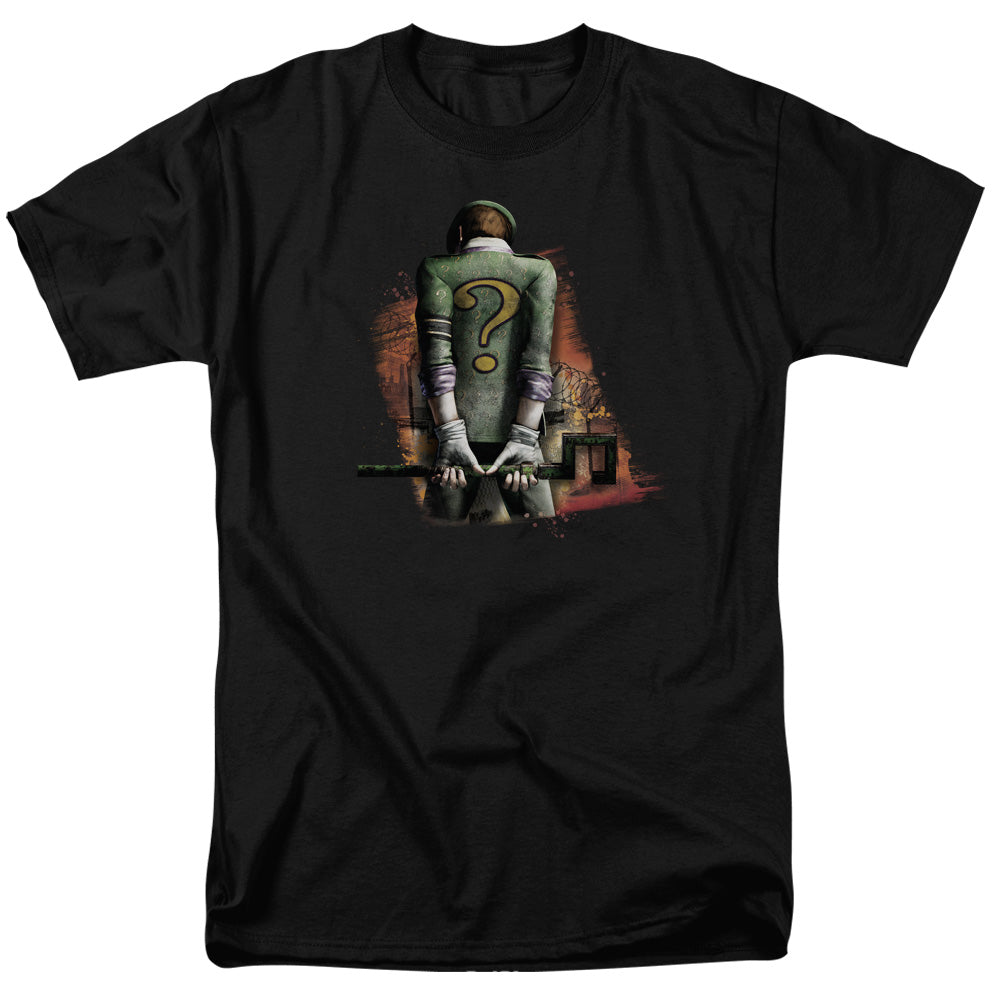 Arkham City Riddler Convicted Mens T Shirt Black Officially Licensed