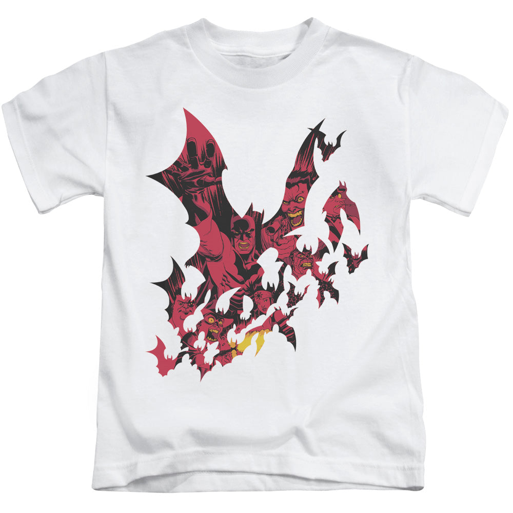 Batman Broken City Juvenile Kids Youth T Shirt White Officially Licensed