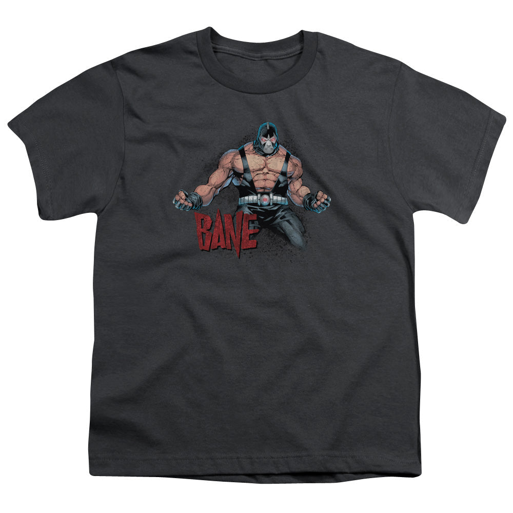 Batman Bane Flex Kids Youth T Shirt Charcoal Officially Licensed
