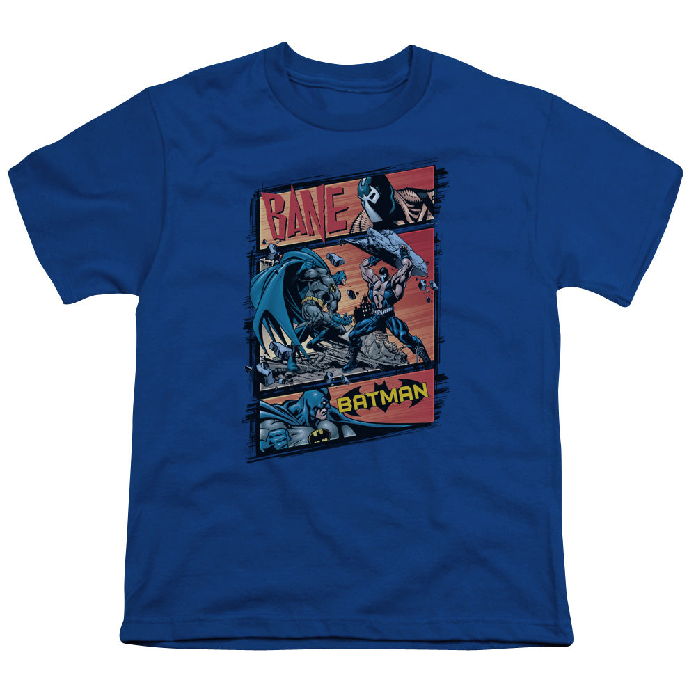 Batman Epic Batle Kids Youth T Shirt Royal Blue Officially Licensed