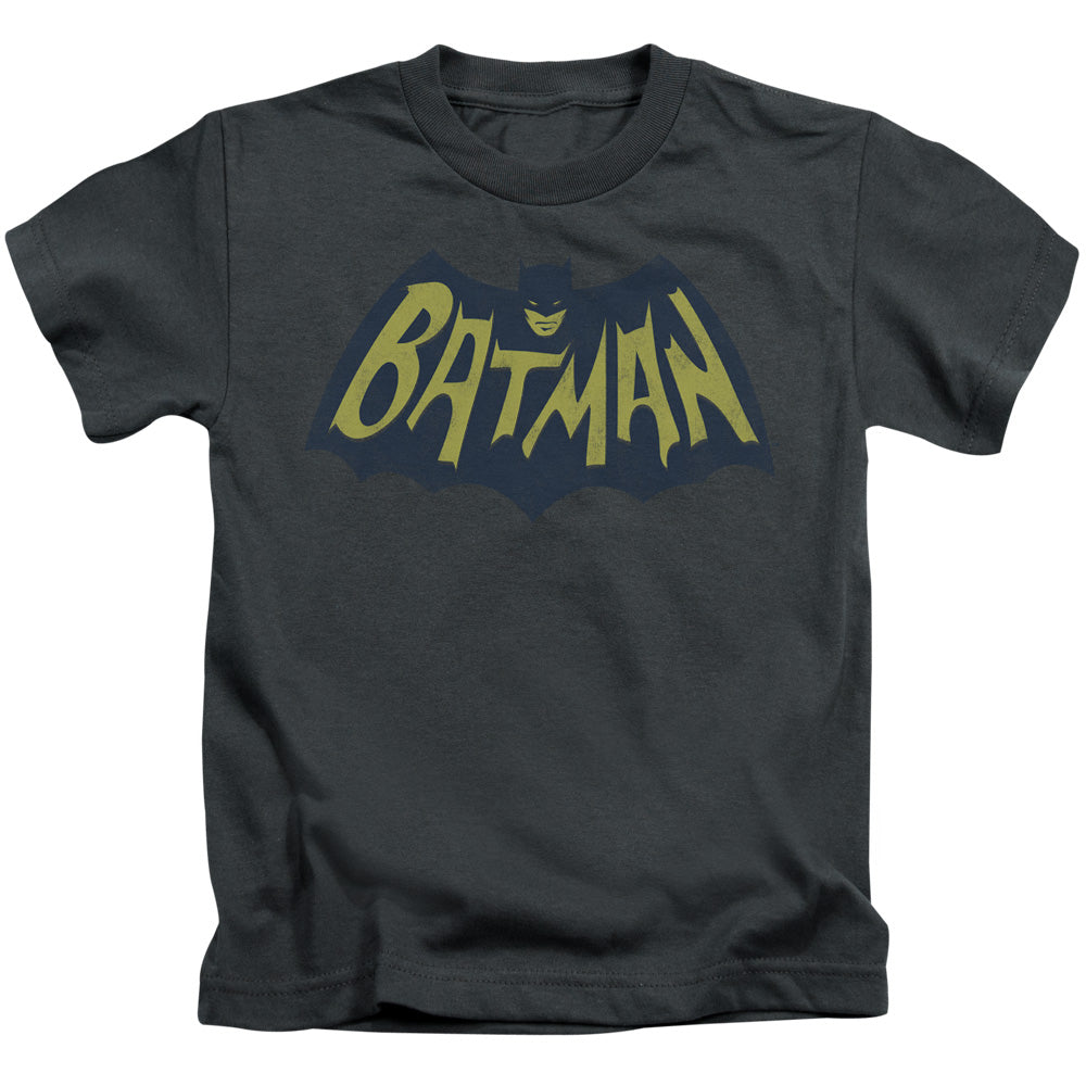 Batman Show Bat Logo Juvenile Kids Youth T Shirt Charcoal Officially Licensed