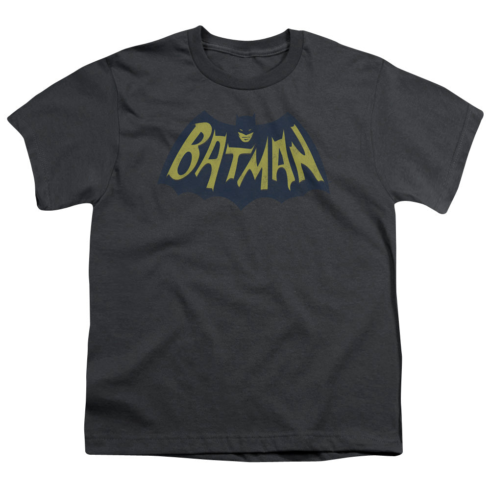 Batman Show Bat Logo Kids Youth T Shirt Charcoal Officially Licensed
