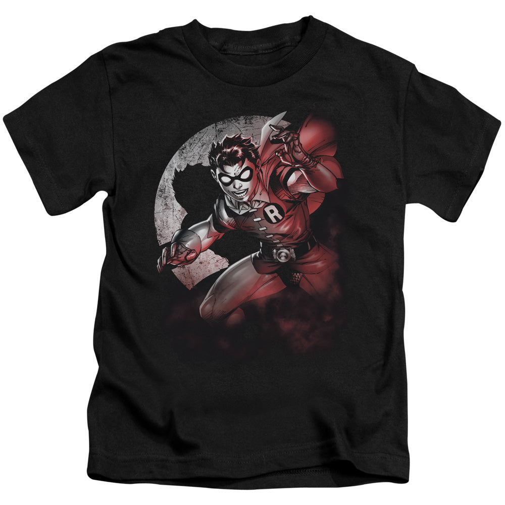Batman Robin Spotlight Juvenile Kids Youth T Shirt Black Officially Licensed
