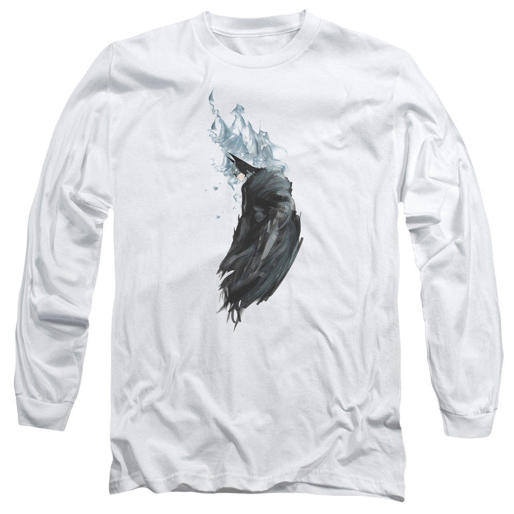 Batman Wash Mens Long Sleeve Shirt White Officially Licensed