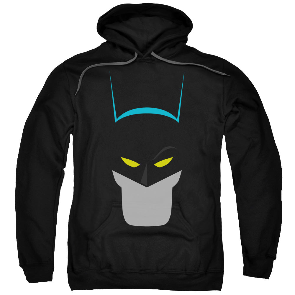 Batman Simplified Mens Hoodie Black Officially Licensed