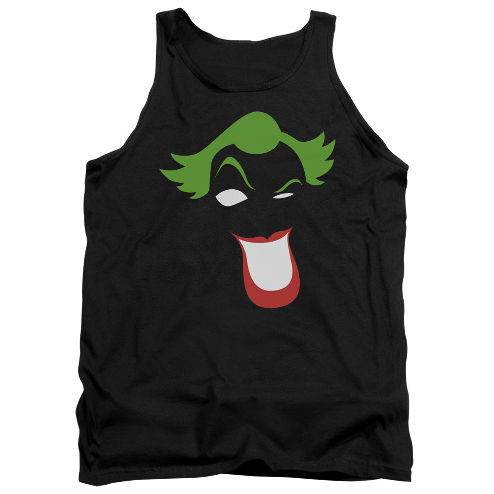 Batman Joker Simplified Mens Tank Top Shirt Black Officially Licensed