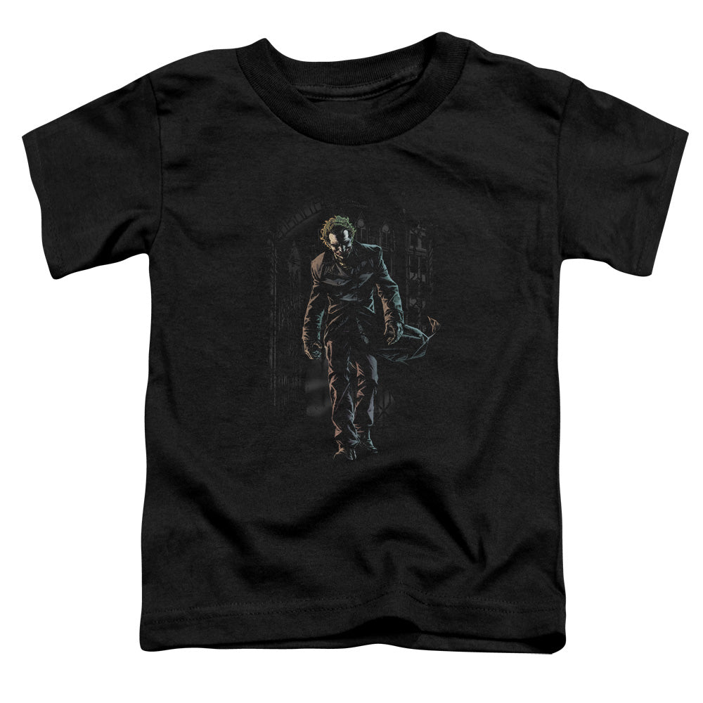 Batman Joker Leaves Arkham Toddler Kids Youth T Shirt Black Officially Licensed