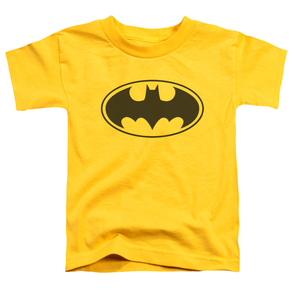 Batman Black Bat Toddler Kids Youth T Shirt Yellow Officially Licensed