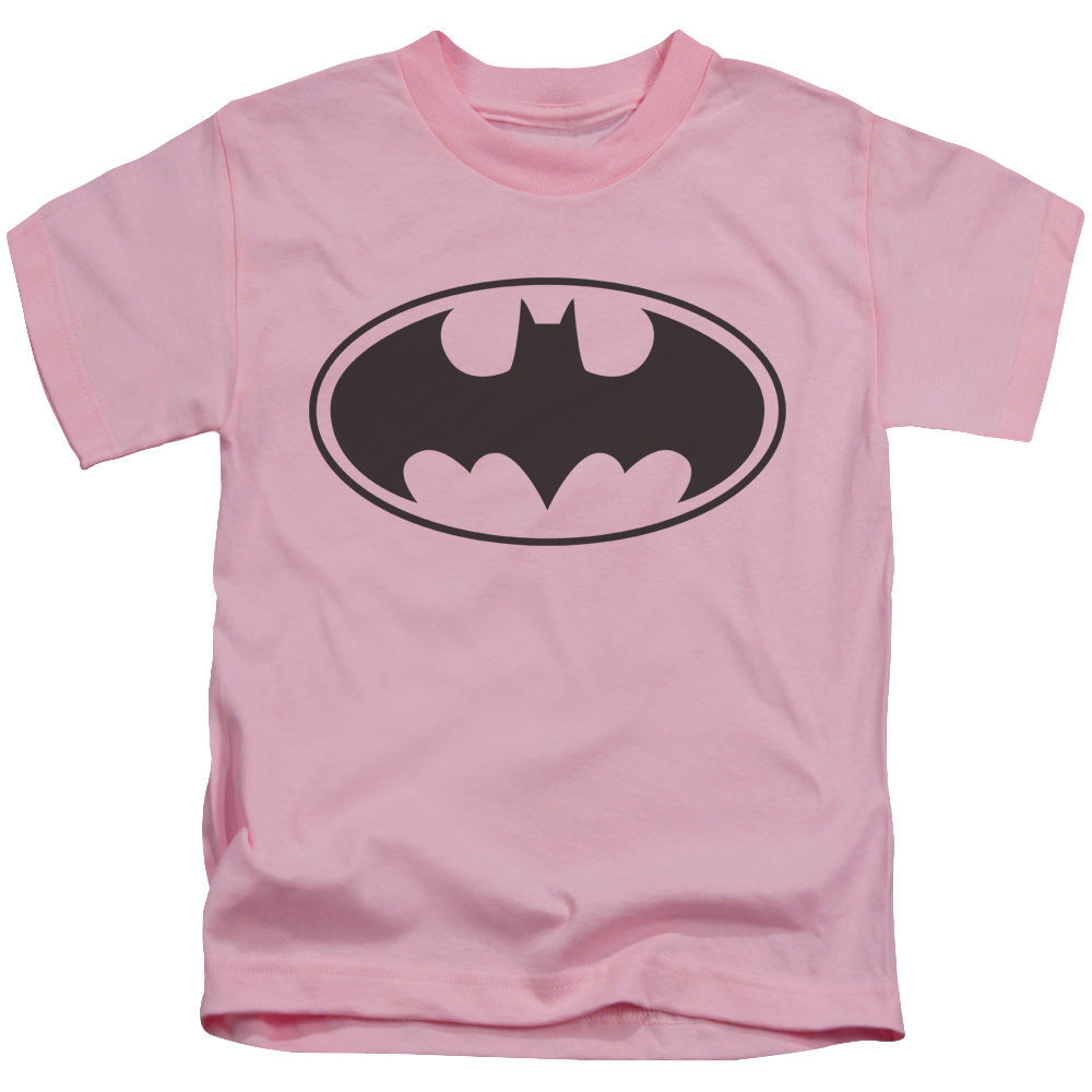 Batman Black Bat Juvenile Kids Youth T Shirt Pink Officially Licensed