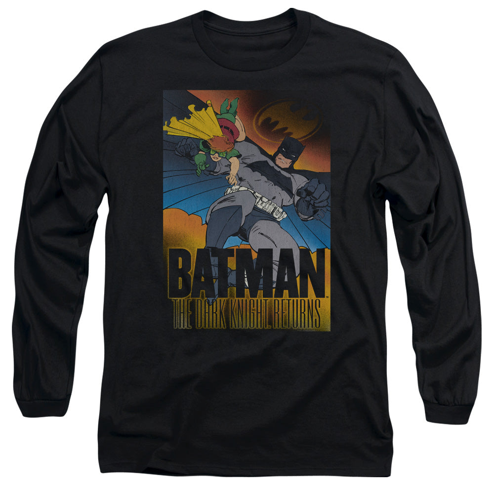 Batman Dk Returns Mens Long Sleeve Shirt Black Officially Licensed