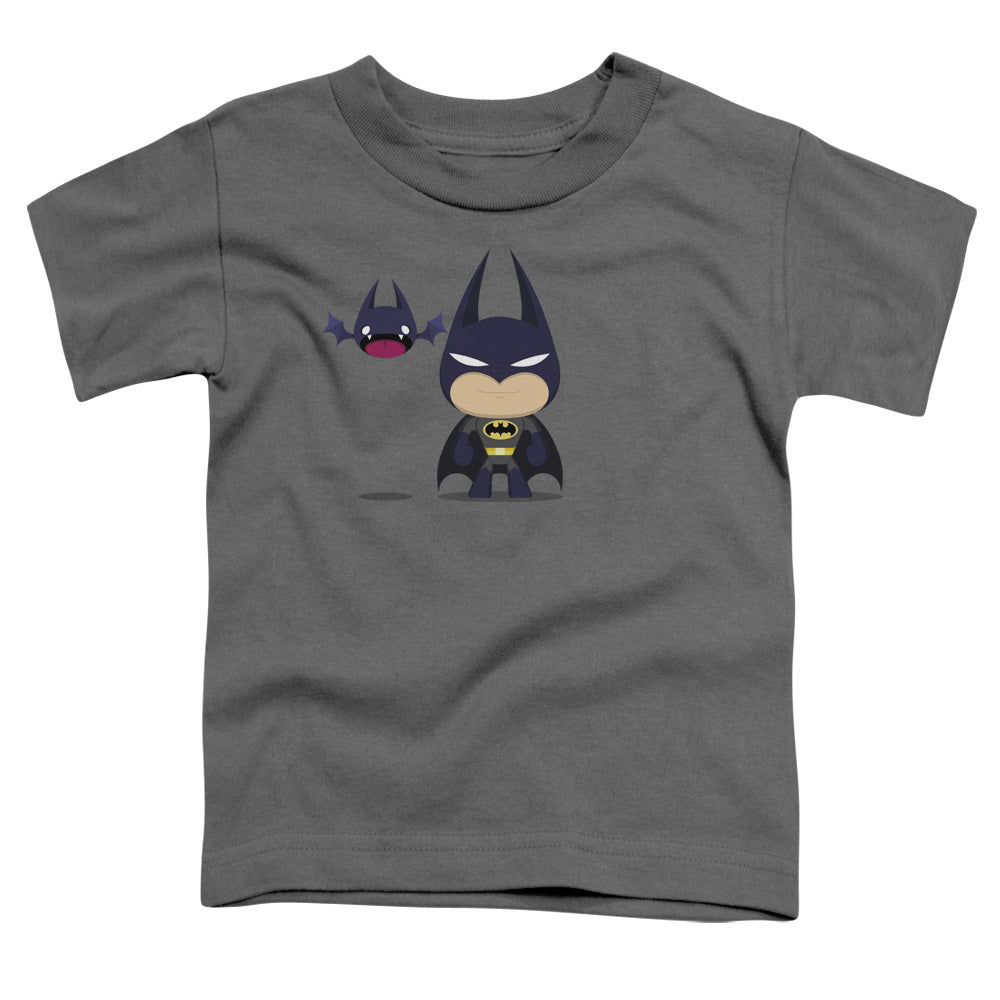 Batman Cute Batman Toddler Kids Youth T Shirt Charcoal Officially Licensed