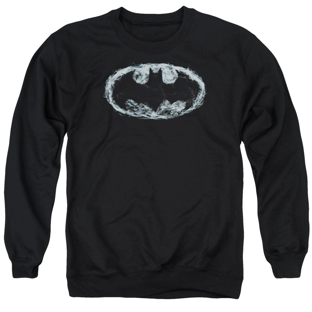 Batman Smoke Signal Mens Crewneck Sweatshirt Black Officially Licensed