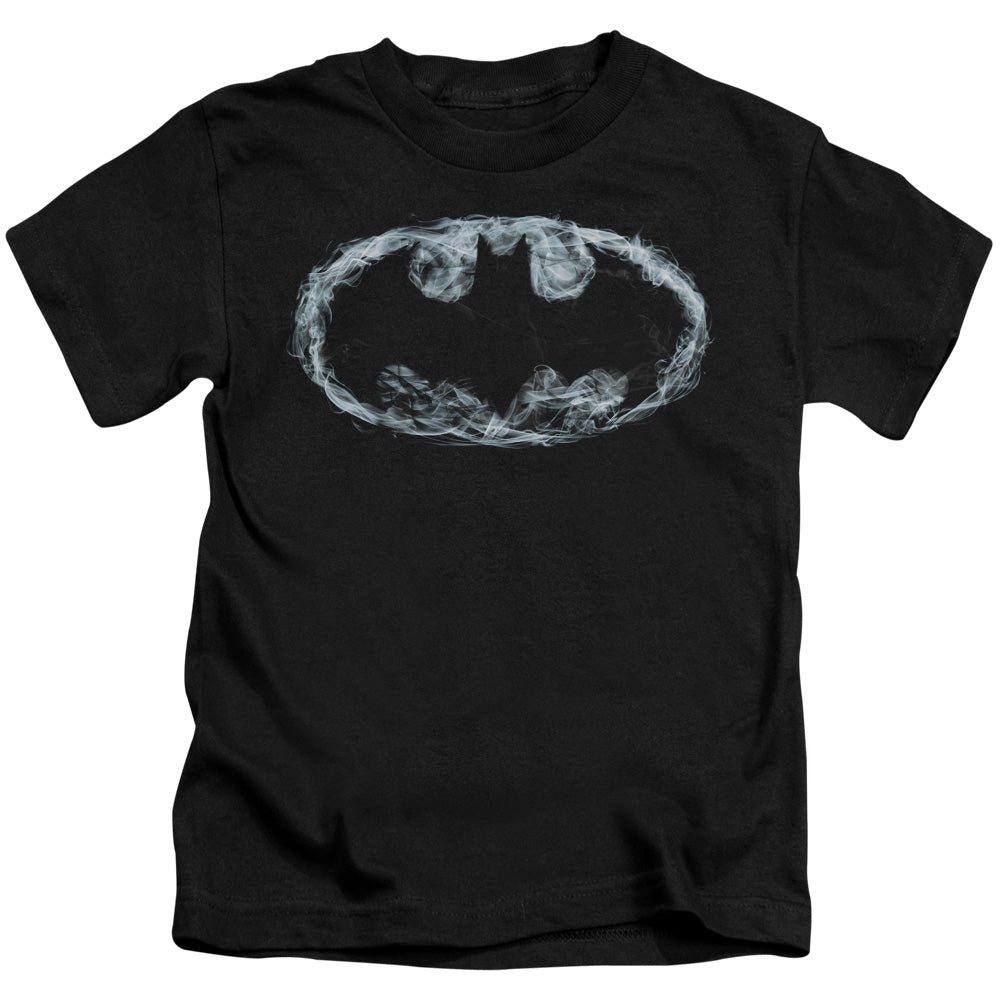 Batman Smoke Signal Juvenile Kids Youth T Shirt Black Officially Licensed