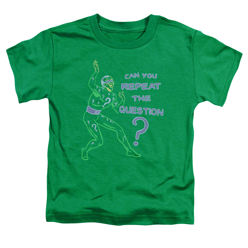Batman Repeat Toddler Kids Youth T Shirt Kelly Green Officially Licensed