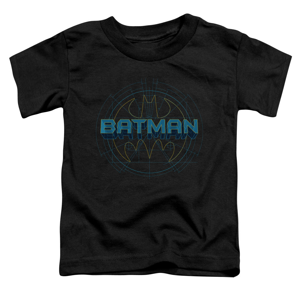 Batman Bat Tech Logo Toddler Kids Youth T Shirt Black Officially Licensed