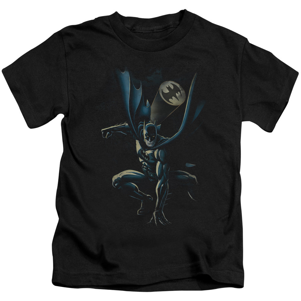 Batman Calling All Bats Juvenile Kids Youth T Shirt Black Officially Licensed