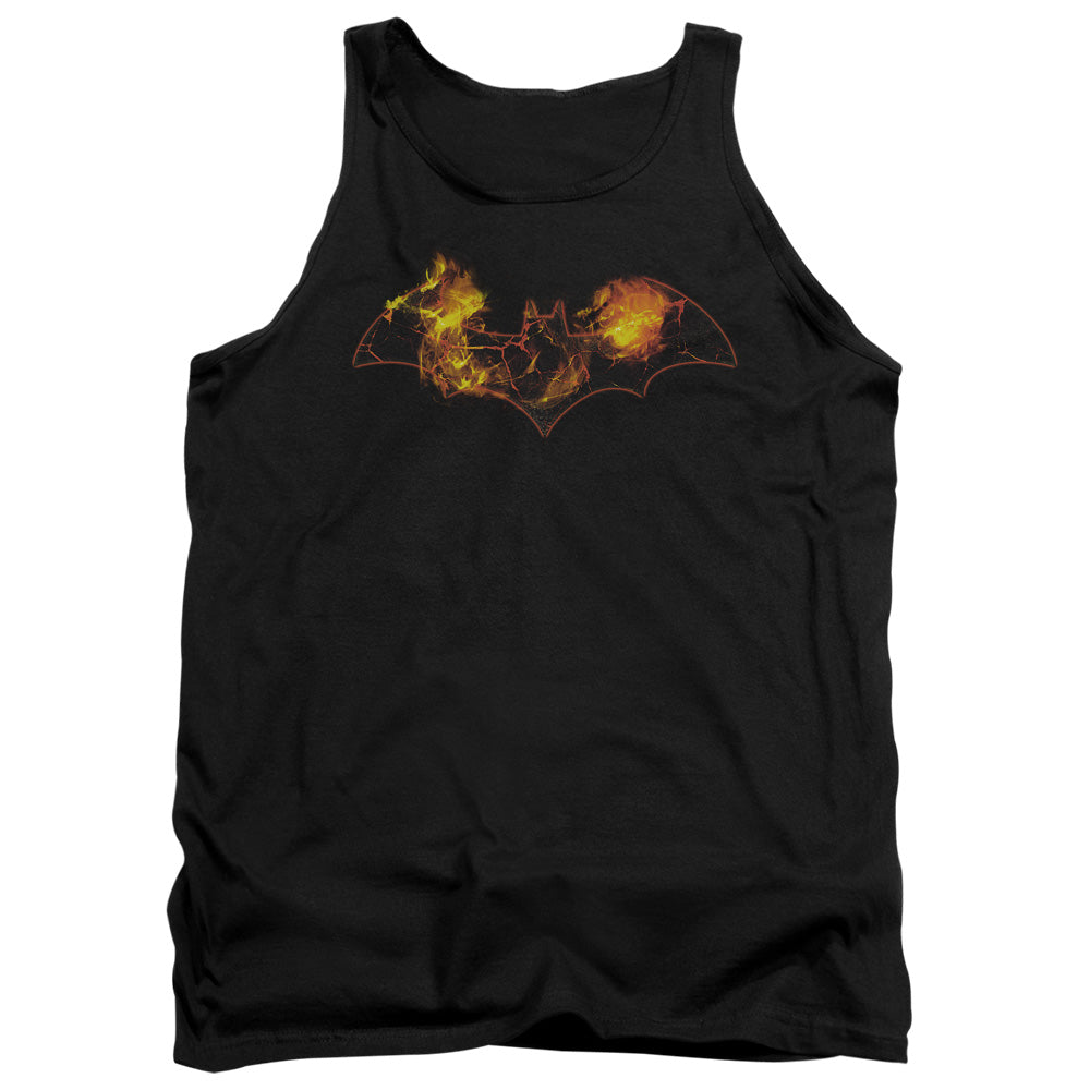 Batman Molten Logo Mens Tank Top Shirt Black Officially Licensed