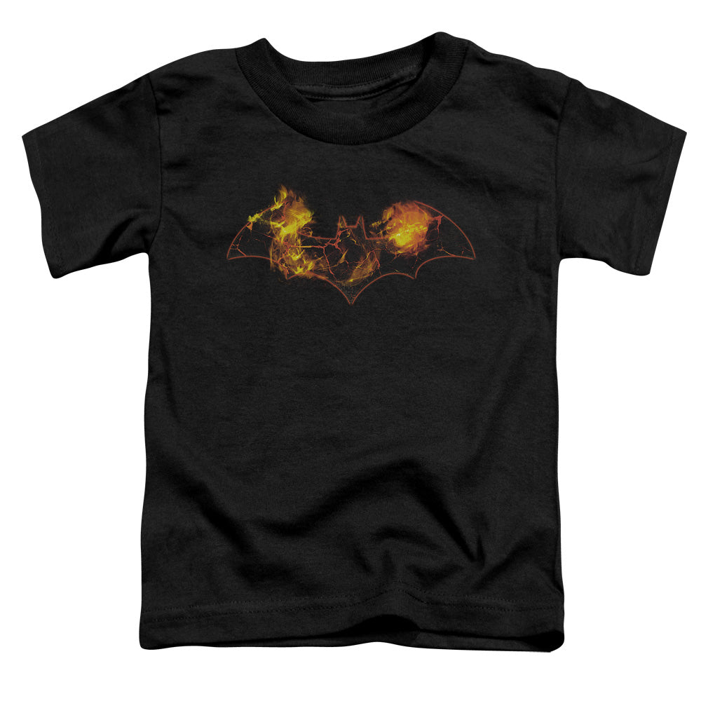 Batman Molten Logo Toddler Kids Youth T Shirt Black Officially Licensed
