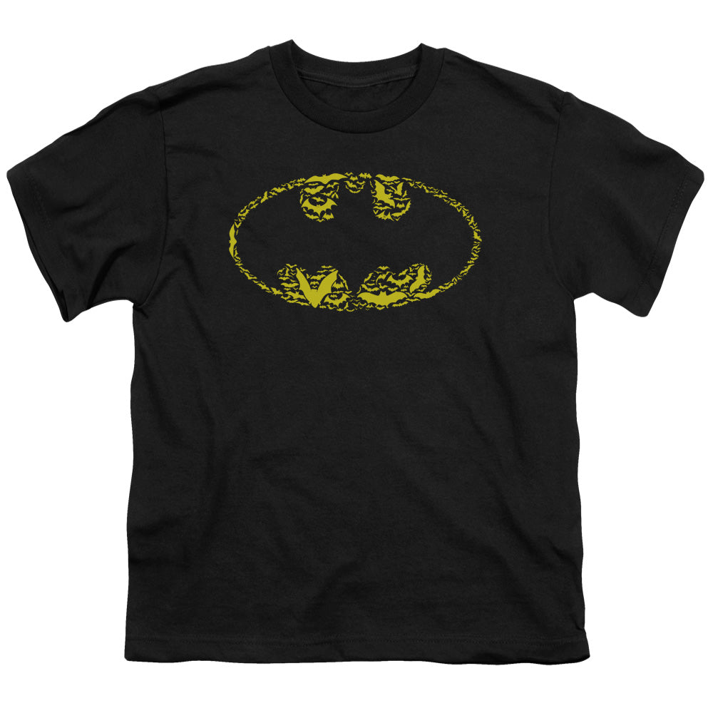 Batman Bats On Bats Kids Youth T Shirt Black Officially Licensed
