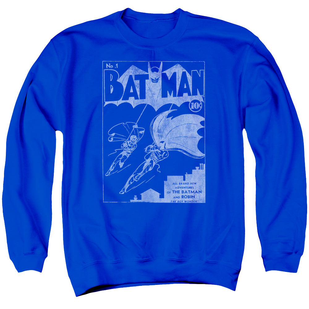Batman Issue 1 Cover Mens Crewneck Sweatshirt Royal Blue Officially Licensed