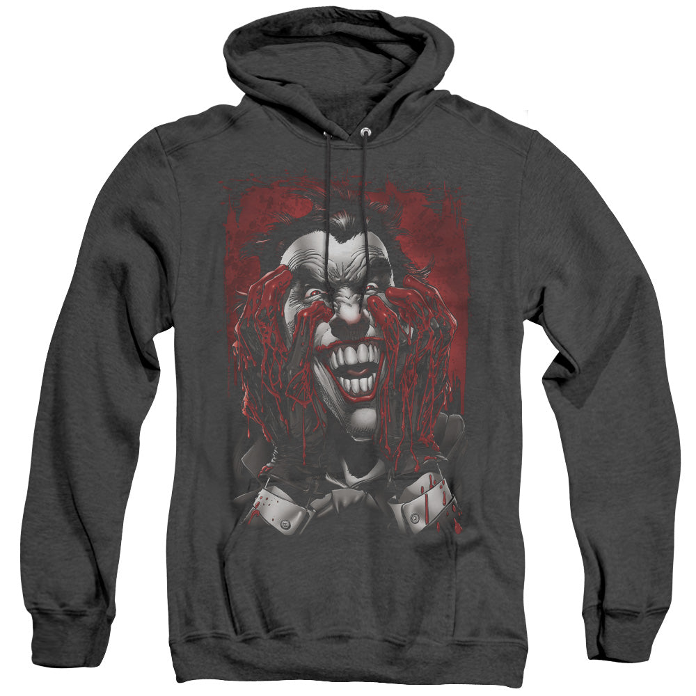 Batman Blood In Hands Heather Mens Hoodie Black Officially Licensed