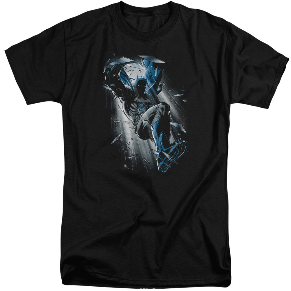 Batman Bat Crash Mens Tall T Shirt Black Officially Licensed