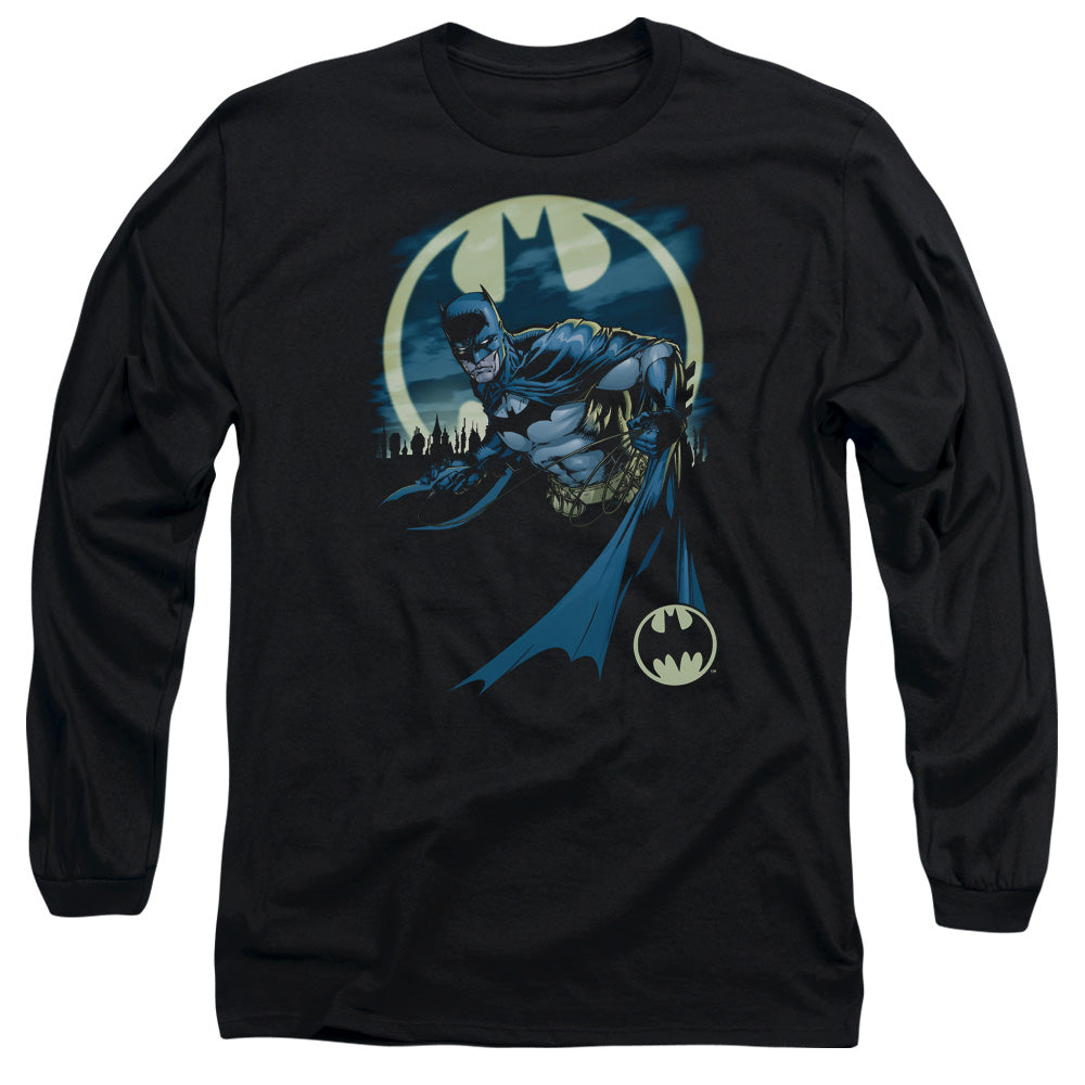 Batman Heed The Call Mens Long Sleeve Shirt Black Officially Licensed