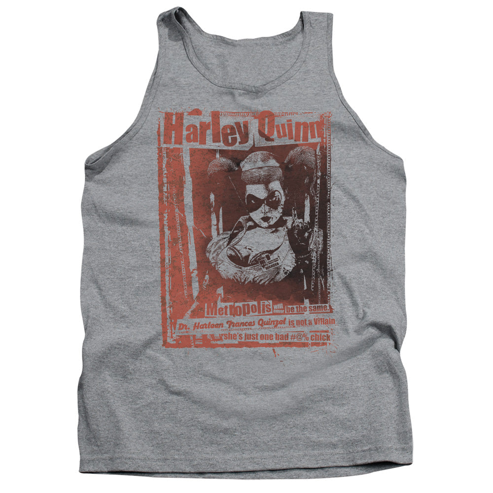 Batman Dr Quinn Mens Tank Top Shirt Athletic Heather Officially Licensed