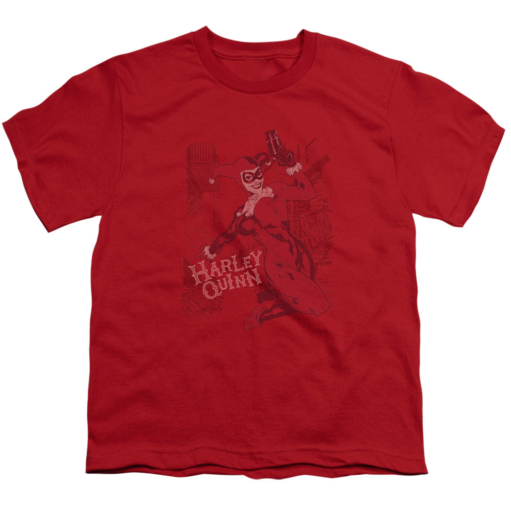 Batman Harleys Packing Kids Youth T Shirt Red Officially Licensed