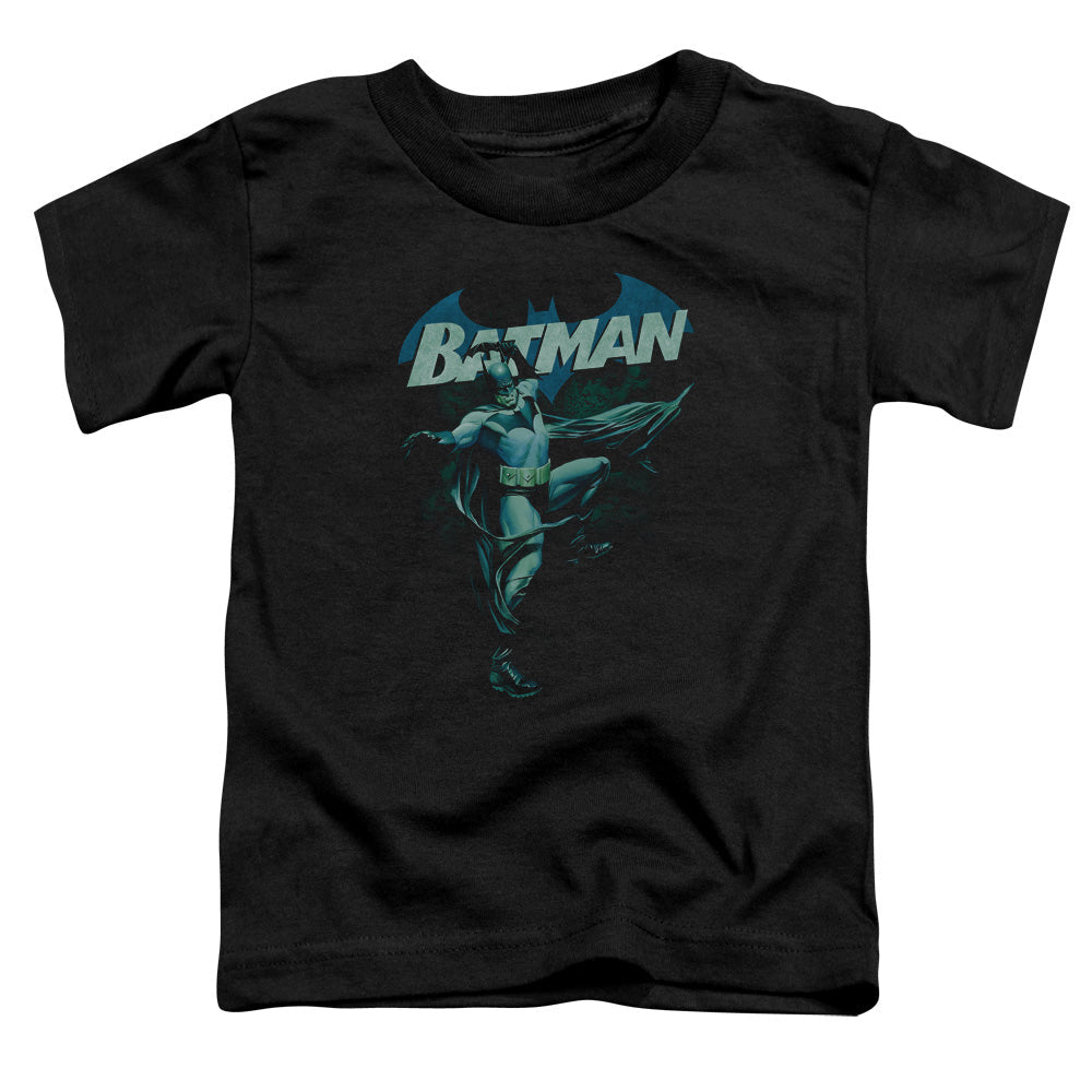 Batman Blue Bat Toddler Kids Youth T Shirt Black Officially Licensed