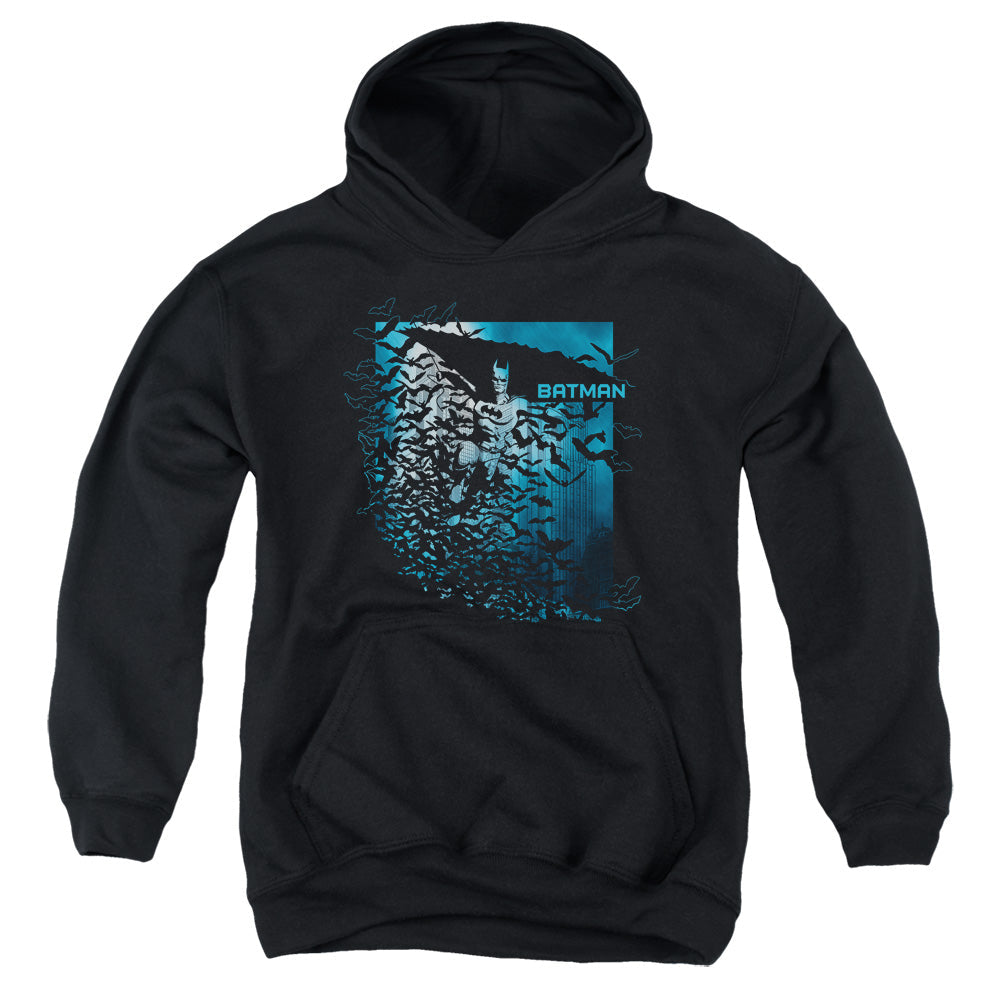 Batman Bat Among Bats Kids Youth Hoodie Black Officially Licensed