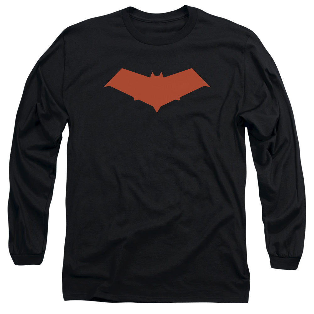 Batman Red Hood Mens Long Sleeve Shirt Black Officially Licensed