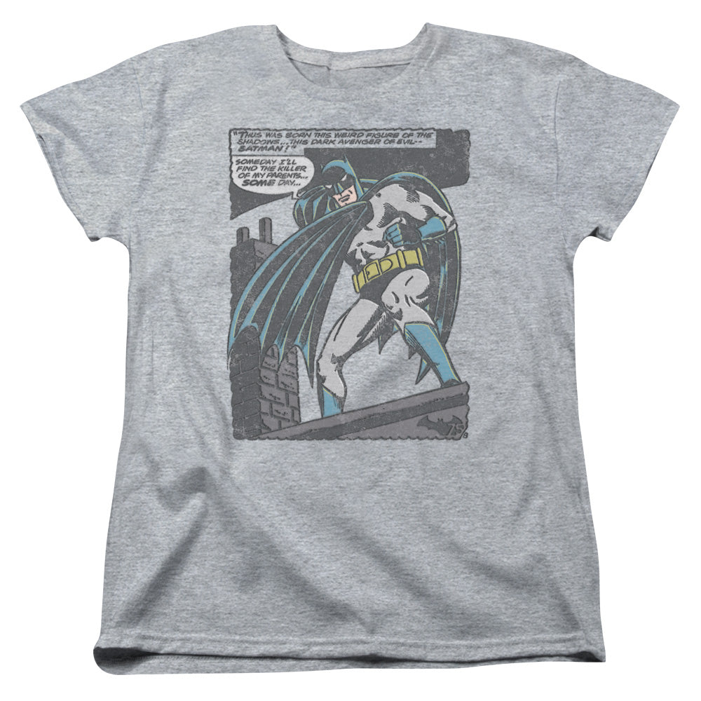 Batman Bat Origins Womens T Shirt Athletic Heather Officially Licensed