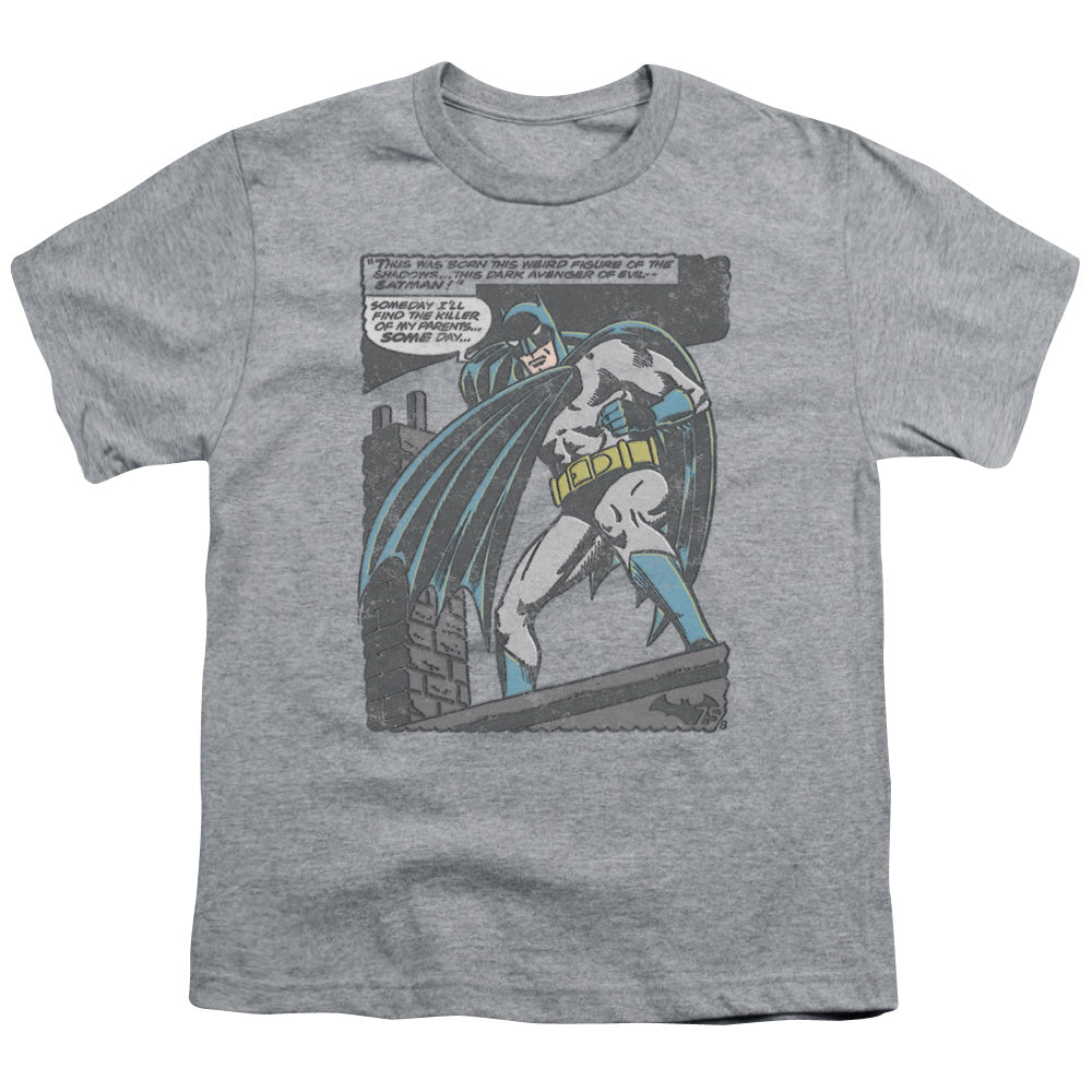Batman Bat Origins Kids Youth T Shirt Athletic Heather Officially Licensed