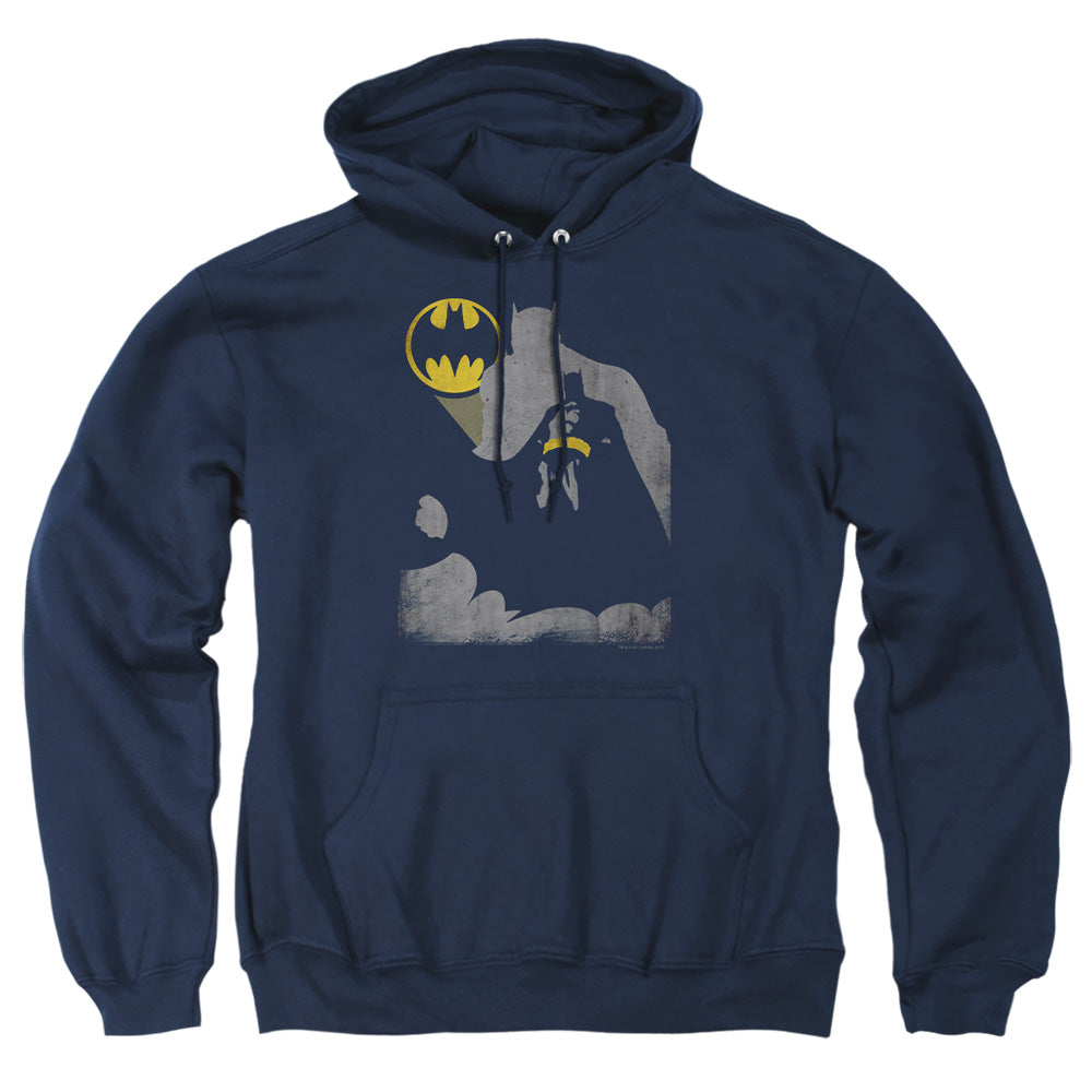 Batman Bat Knockout Mens Hoodie Navy Officially Licensed