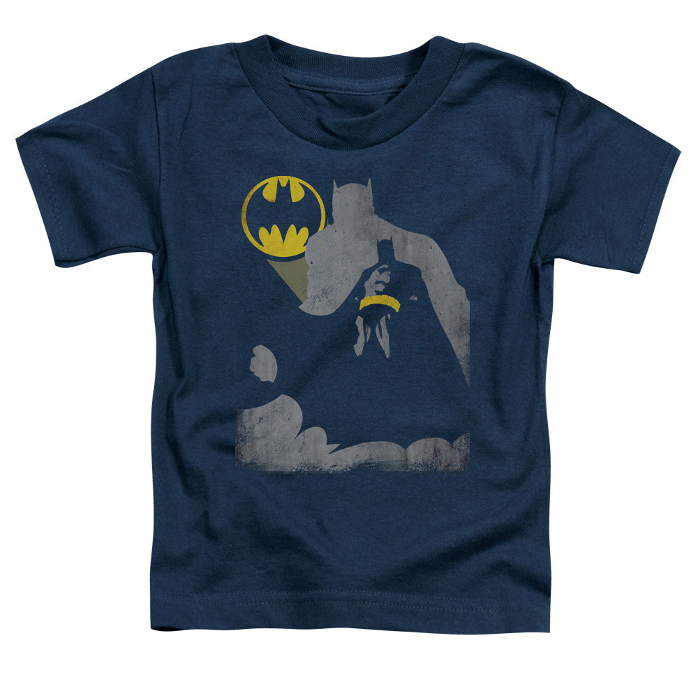 Batman Bat Knockout Toddler Kids Youth T Shirt Navy Blue Officially Licensed