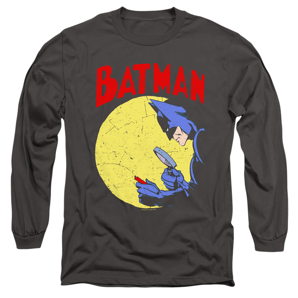 Batman Detective 75 Mens Long Sleeve Shirt Charcoal Officially Licensed