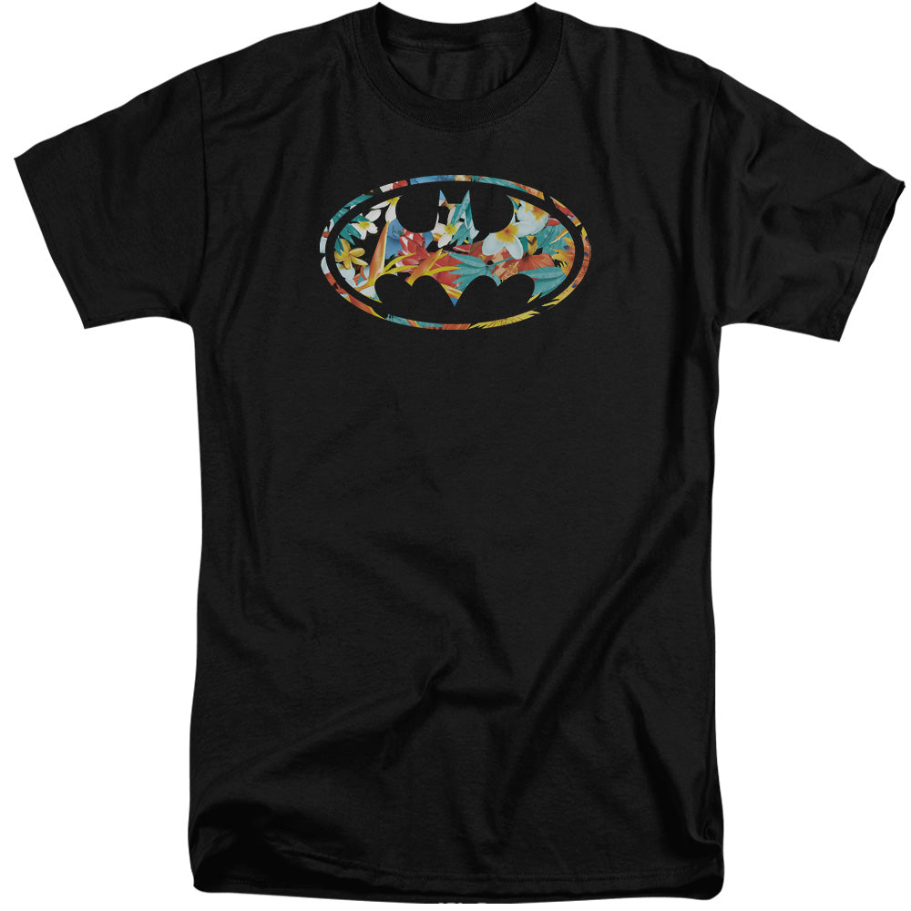 Batman Hawaiian Bat Mens Tall T Shirt Black Officially Licensed